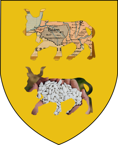 Le blason béarnais à la mode des Haricots-Maïs du Béarn