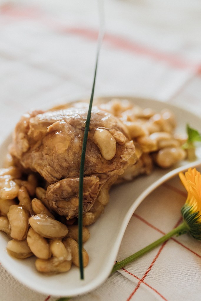 Recette de viande avec des Haricots-Maïs cuisinés